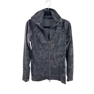 Lululemon  Jacket  Camo Deep Coal Multi Size 6 Full Zip